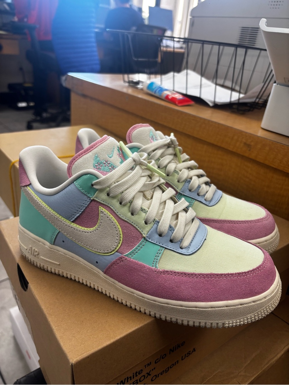 Nike Air Force 1 Low Easter Pastel Mint, Lavender & Baby Blue